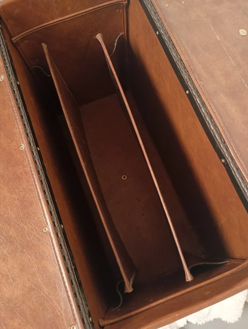 Vintage- Classic Leather Briefcase Large- Brown